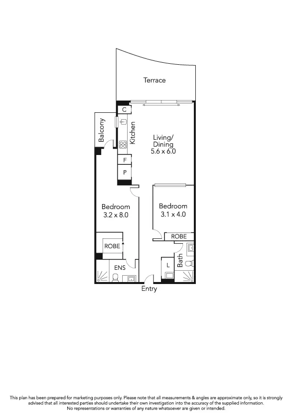 Floorplan of Homely apartment listing, 2908/27 Little Collins, Melbourne VIC 3000