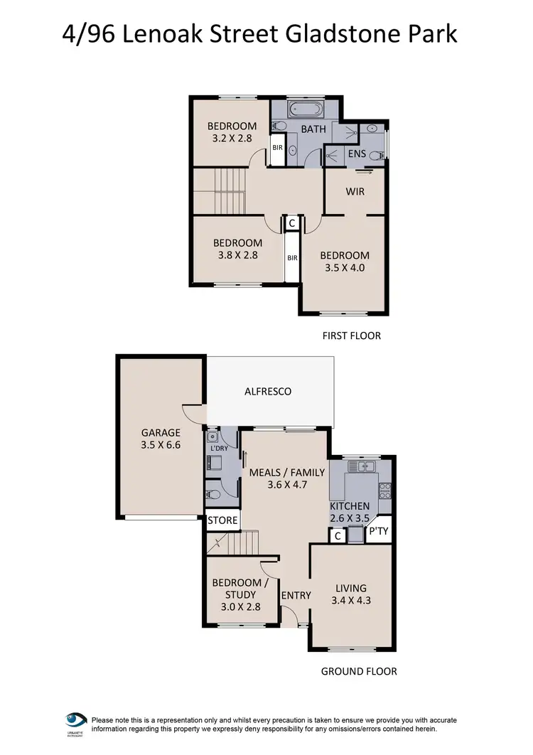 Floorplan of Homely house listing, 4/96 Lenoak Street, Gladstone Park VIC 3043