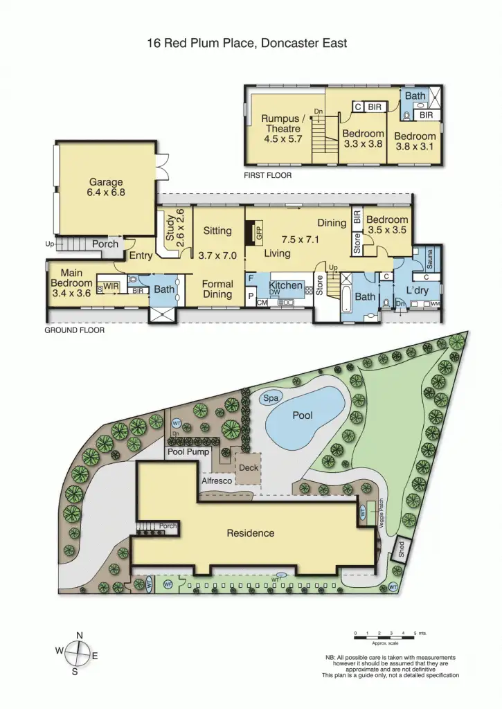Floorplan of Homely house listing, 16 Red Plum Place, Doncaster East VIC 3109
