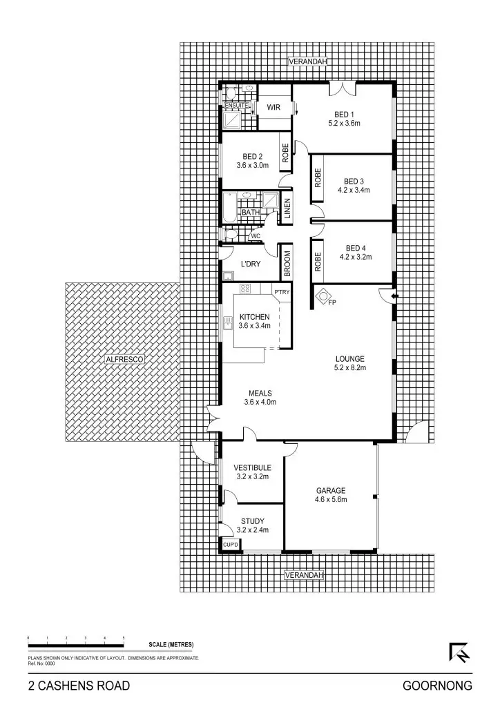 Floorplan of Homely house listing, 2 Cashens Road, Goornong VIC 3557