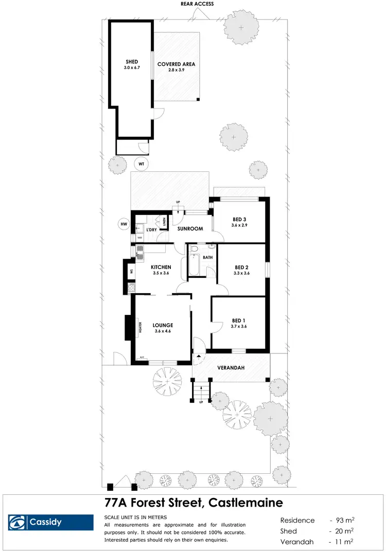 Floorplan of Homely house listing, 77A Forest Street, Castlemaine VIC 3450