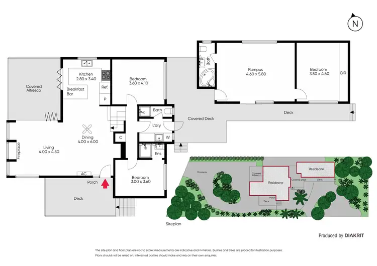 Floorplan of Homely house listing, 75 Andrea Street, Rye VIC 3941