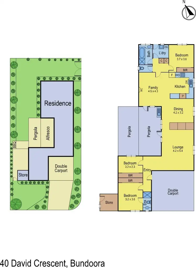 Floorplan of Homely house listing, 40 David Crescent, Bundoora VIC 3083