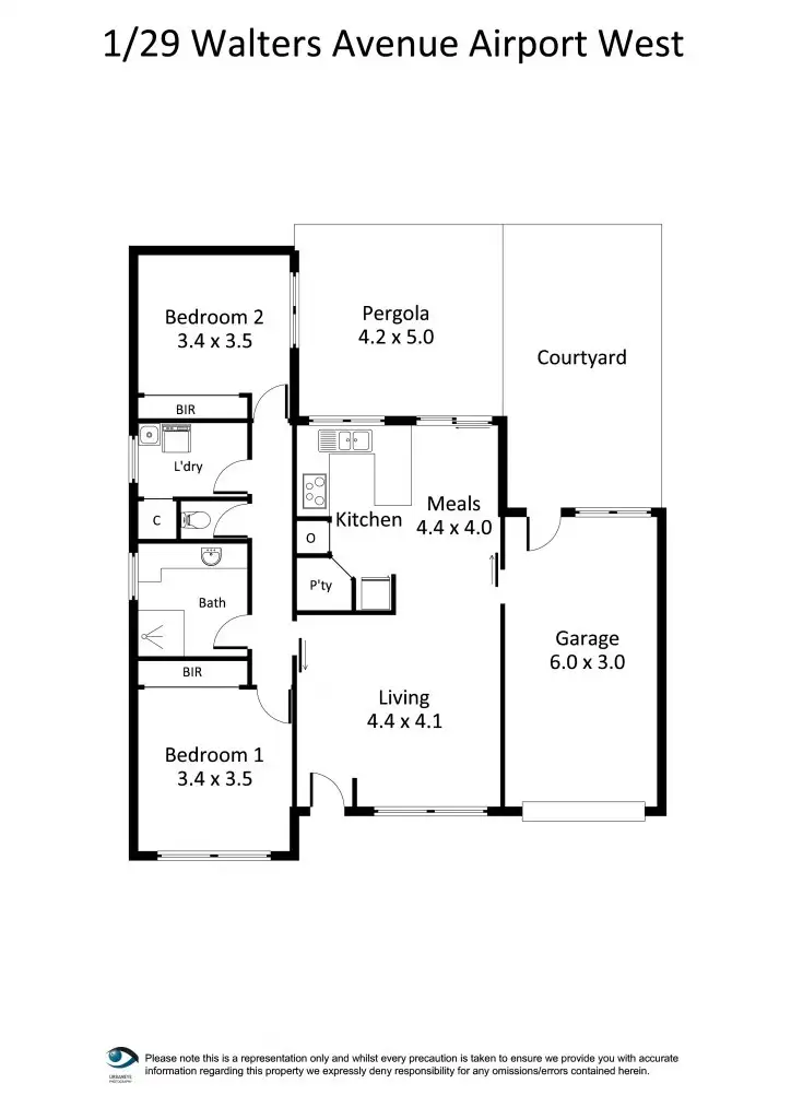 Floorplan of Homely unit listing, 1/29 Walters Avenue, Airport West VIC 3042