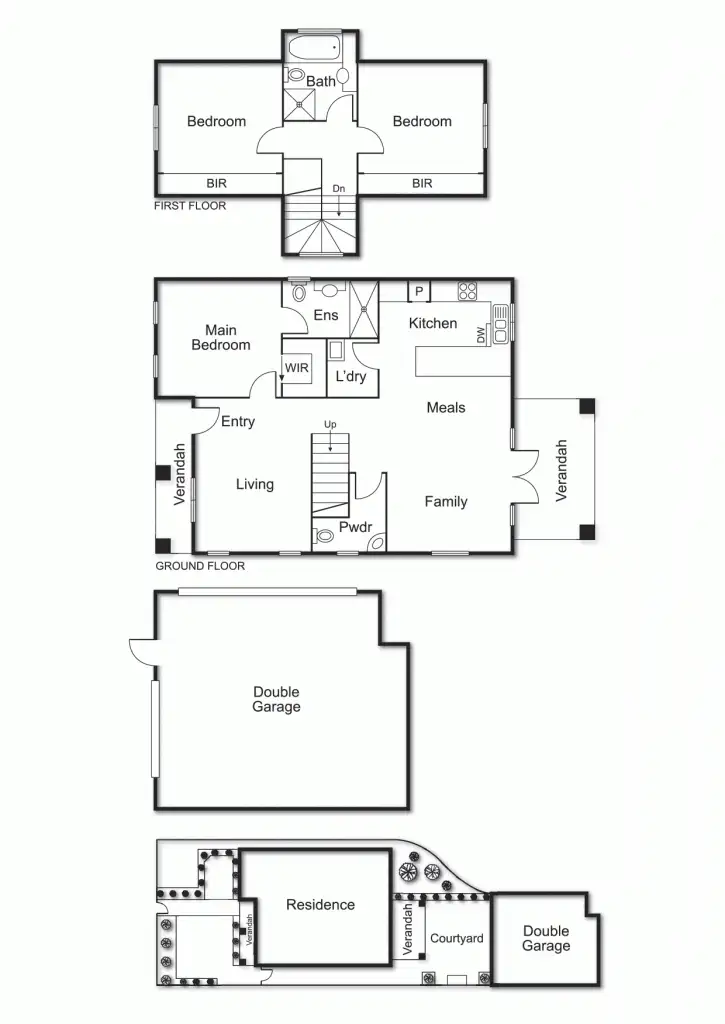 Floorplan of Homely townhouse listing, 2/31 Fiddes Street, Moorabbin VIC 3189