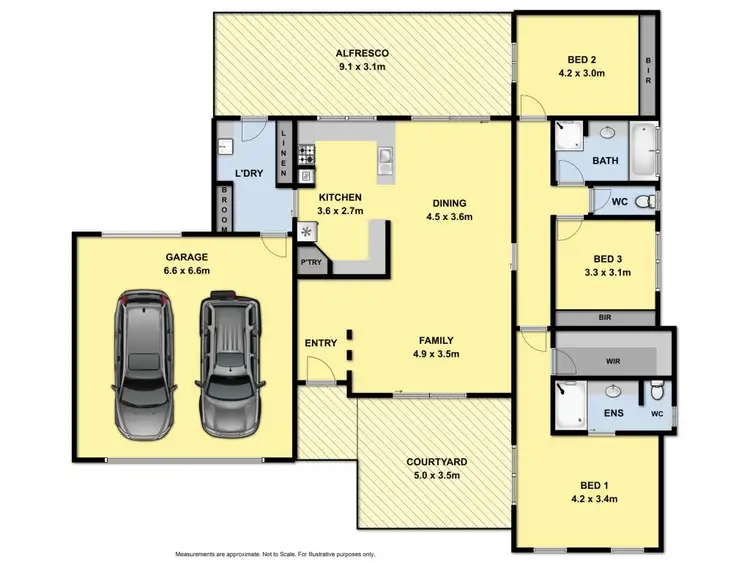 Floorplan of Homely house listing, 15 Adams Court, Thurgoona NSW 2640