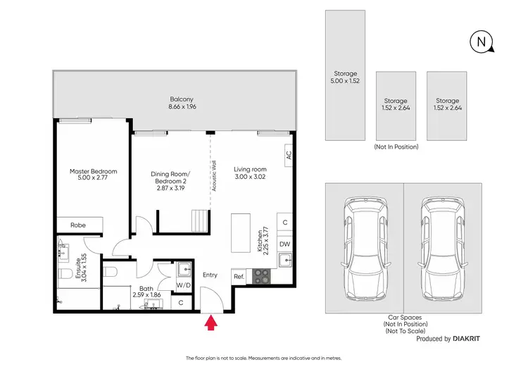 Floorplan of Homely apartment listing, 304/2 Kingsley Street, Elwood VIC 3184