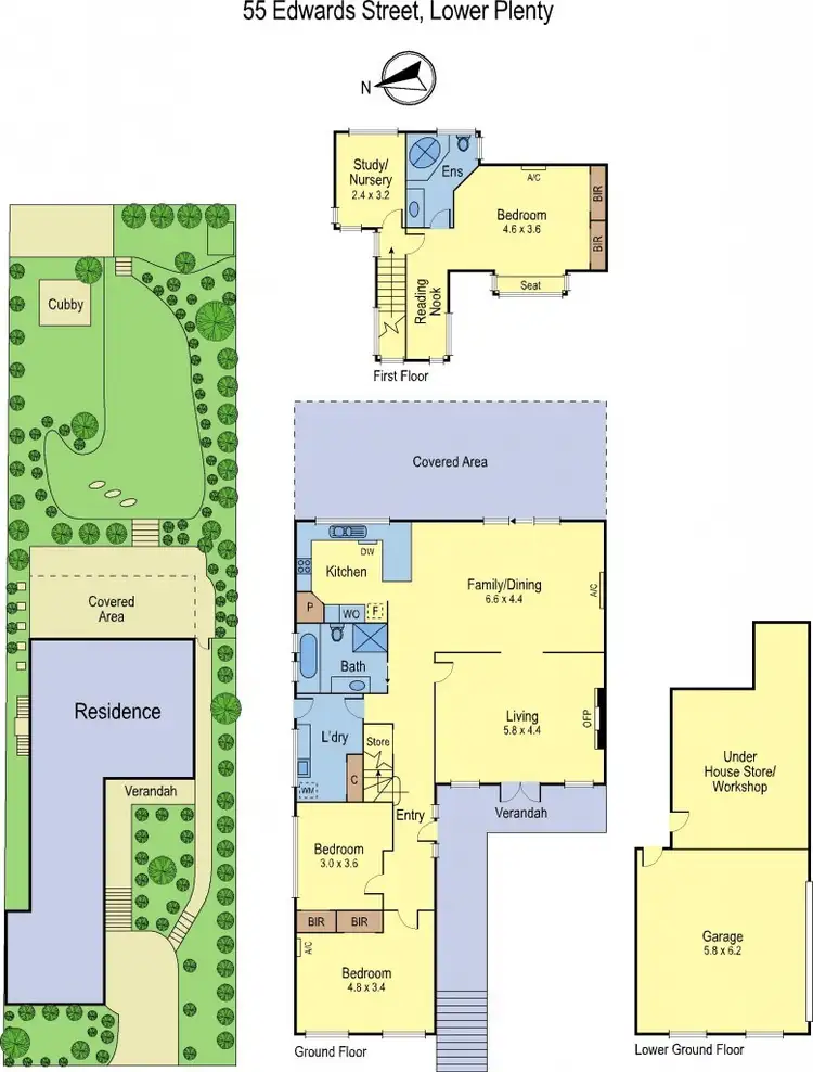 Floorplan of Homely house listing, 55 Edwards Street, Lower Plenty VIC 3093