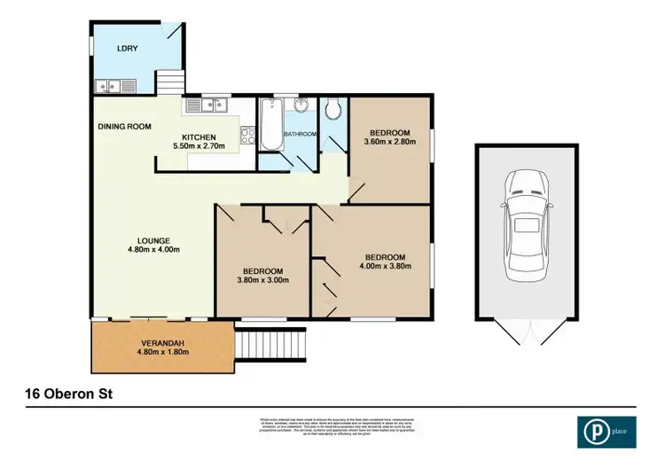Floorplan of Homely house listing, 16 Oberon Street, Morningside QLD 4170