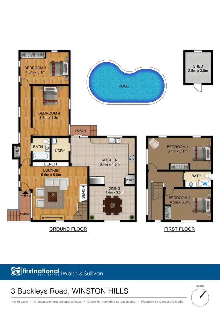 Floorplan of Homely house listing, 3 Buckleys Road, Winston Hills NSW 2153
