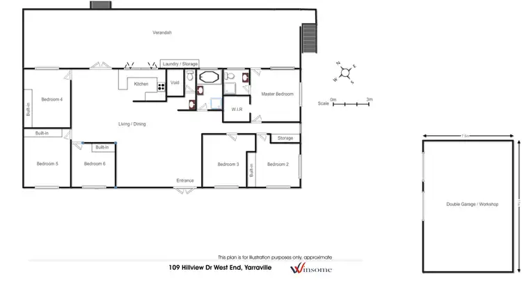 Floorplan of Homely house listing, 109 Hillview Drive West End, Yarravel NSW 2440