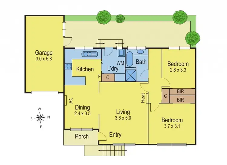 Floorplan of Homely unit listing, 2/171 Barrabool Road, Highton VIC 3216