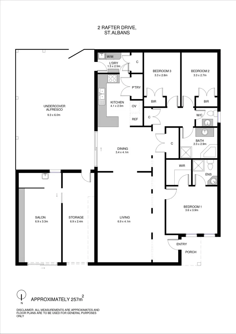 Floorplan of Homely house listing, 2 Rafter Drive, St Albans VIC 3021