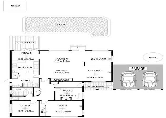 Floorplan of Homely house listing, 14 Lorraine Avenue, Manningham SA 5086