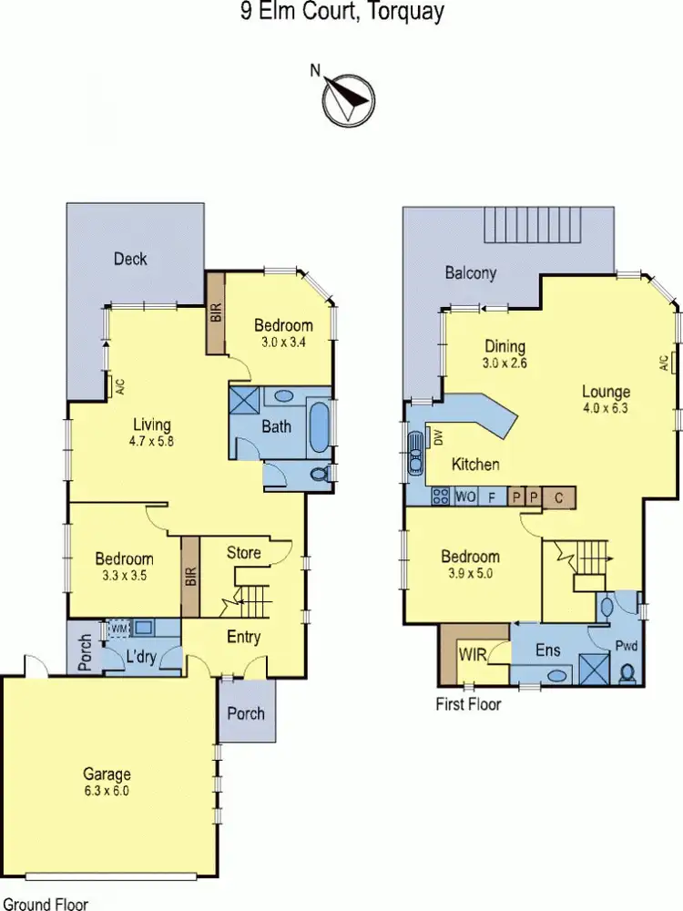 Floorplan of Homely house listing, 9 Elm Grove Court, Torquay VIC 3228