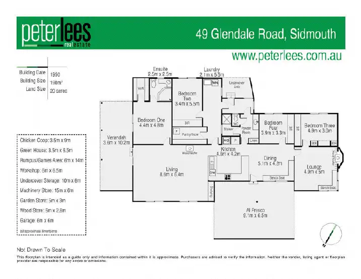 Floorplan of Homely house listing, 49 Glendale Road, Sidmouth TAS 7270