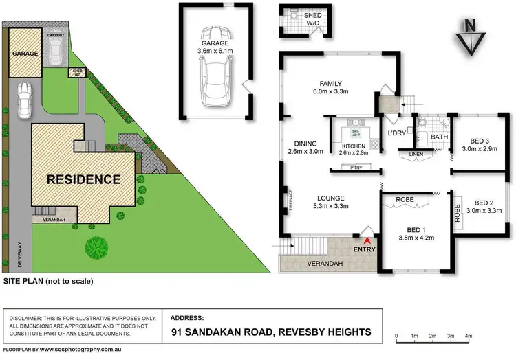 Floorplan of Homely house listing, 91 Sandakan Road, Revesby Heights NSW 2212