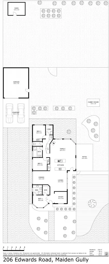 Floorplan of Homely house listing, 206 Edwards Road, Maiden Gully VIC 3551