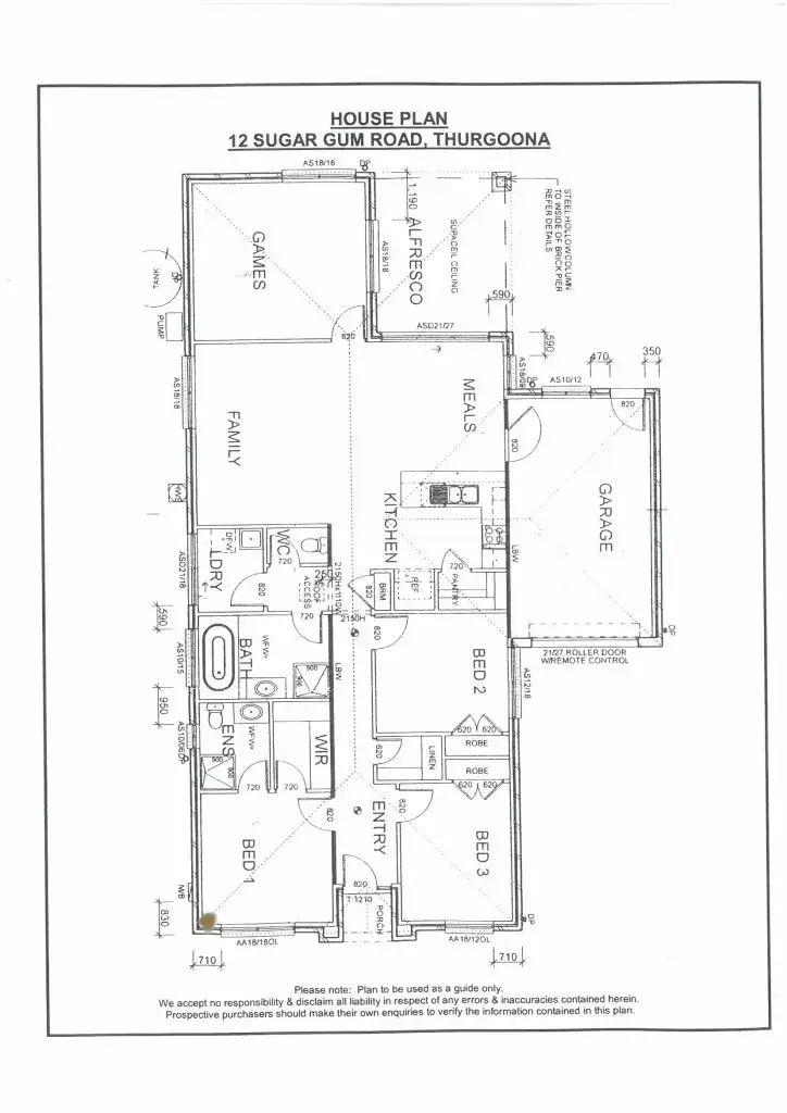 Floorplan of Homely house listing, 12 Sugar Gum Road, Thurgoona NSW 2640