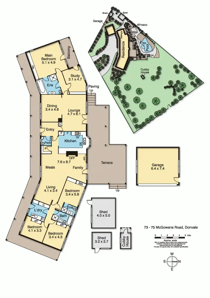 Floorplan of Homely house listing, 73-75 McGowans Road, Donvale VIC 3111