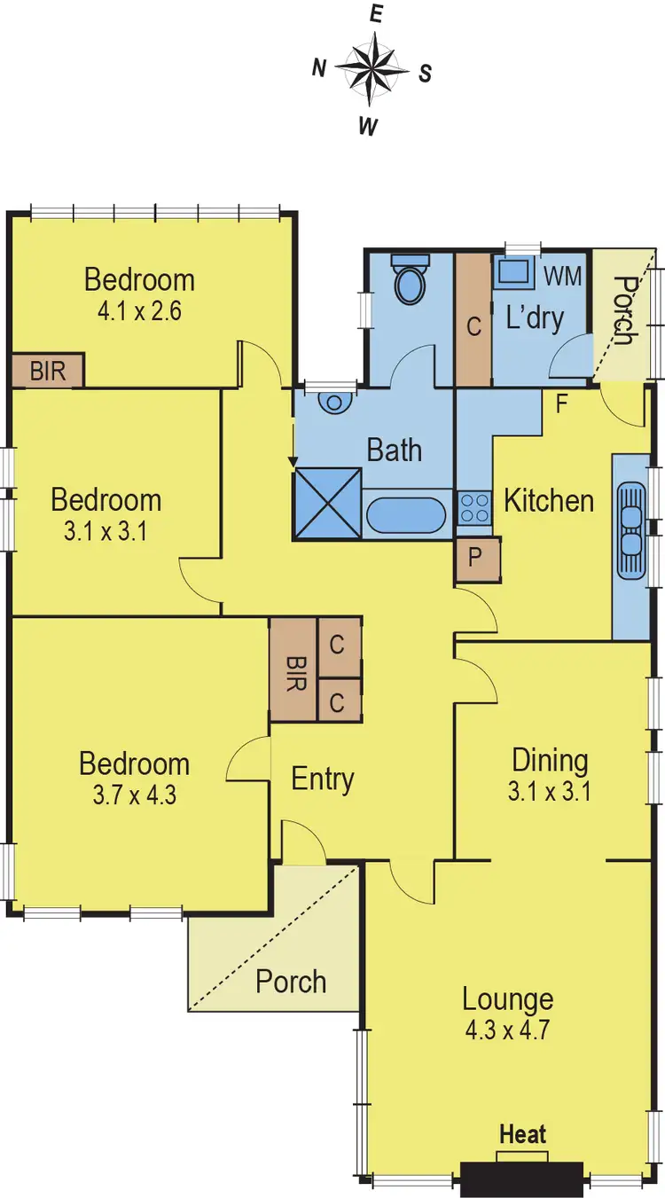 Floorplan of Homely house listing, 5 Rugby Street, Belmont VIC 3216