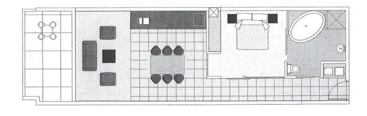 Floorplan of Homely apartment listing, 1505/91 - 97 North Terrace, Adelaide SA 5000