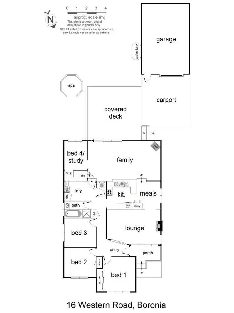 Floorplan of Homely house listing, 16 Western Road, Boronia VIC 3155