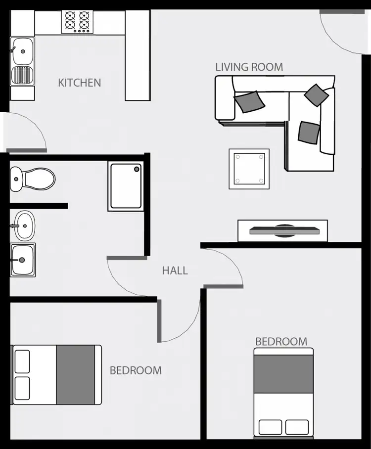 Floorplan of Homely unit listing, 3/250 Tenth Street, Mildura VIC 3500
