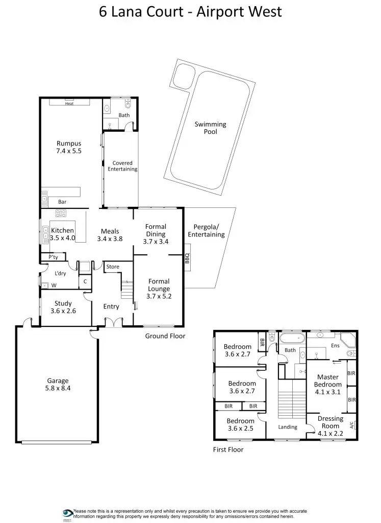 Floorplan of Homely house listing, 6 Lana Court, Airport West VIC 3042