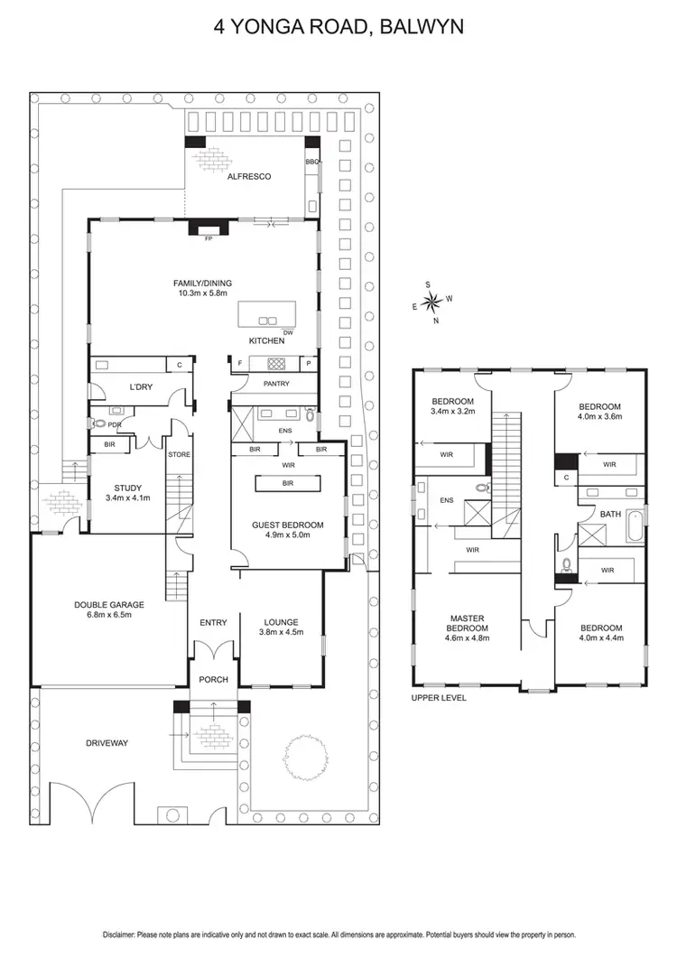 Floorplan of Homely house listing, 4 Yonga Road, Balwyn VIC 3103