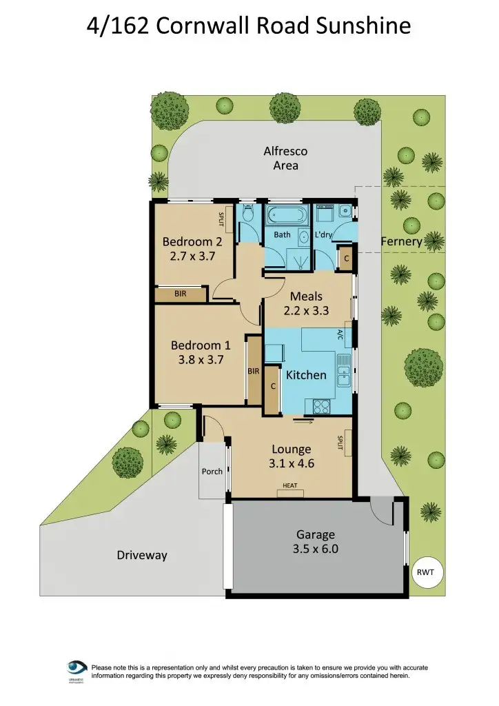 Floorplan of Homely house listing, 4/162 Cornwall Road, Sunshine VIC 3020