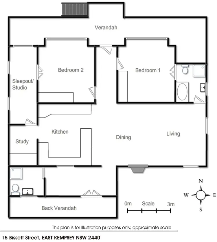 Floorplan of Homely house listing, 15 Bissett Street, East Kempsey NSW 2440