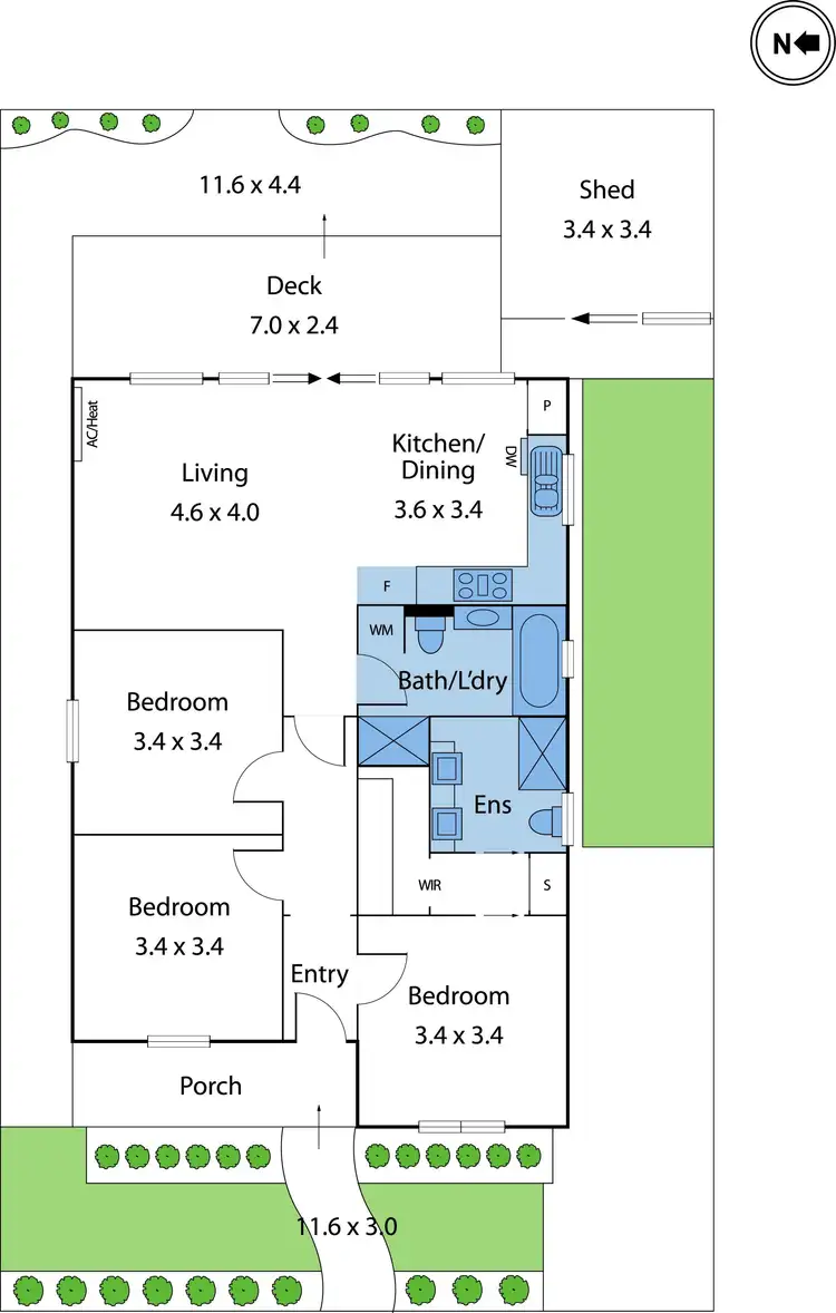 Floorplan of Homely house listing, 1 North Street, Seddon VIC 3011