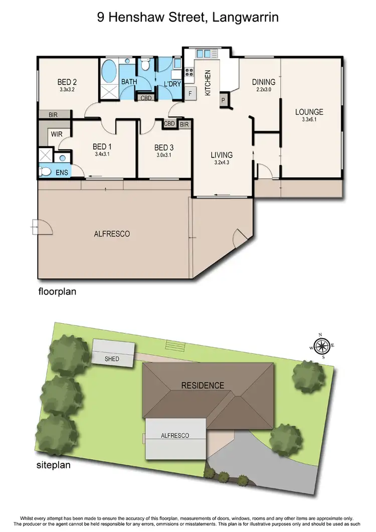 Floorplan of Homely house listing, 9 Henshaw Street, Langwarrin VIC 3910