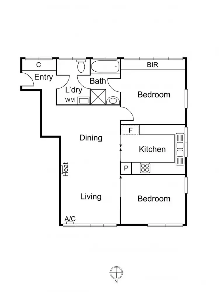 Floorplan of Homely apartment listing, 6/21 Kensington Road, South Yarra VIC 3141
