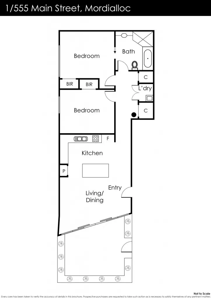 Floorplan of Homely apartment listing, 1/555 Main Street, Mordialloc VIC 3195