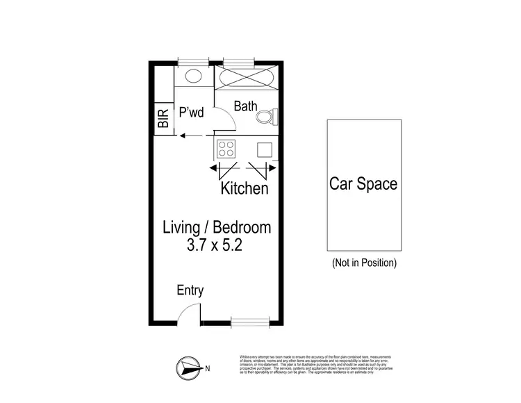Floorplan of Homely studio listing, 134/51-67 Rathdowne Street, Carlton VIC 3053