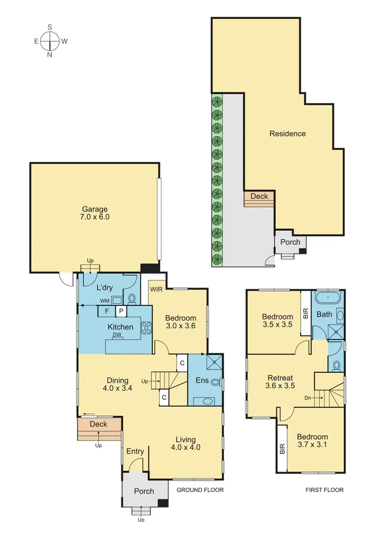 Floorplan of Homely townhouse listing, 1/10 Davison Street, Mitcham VIC 3132