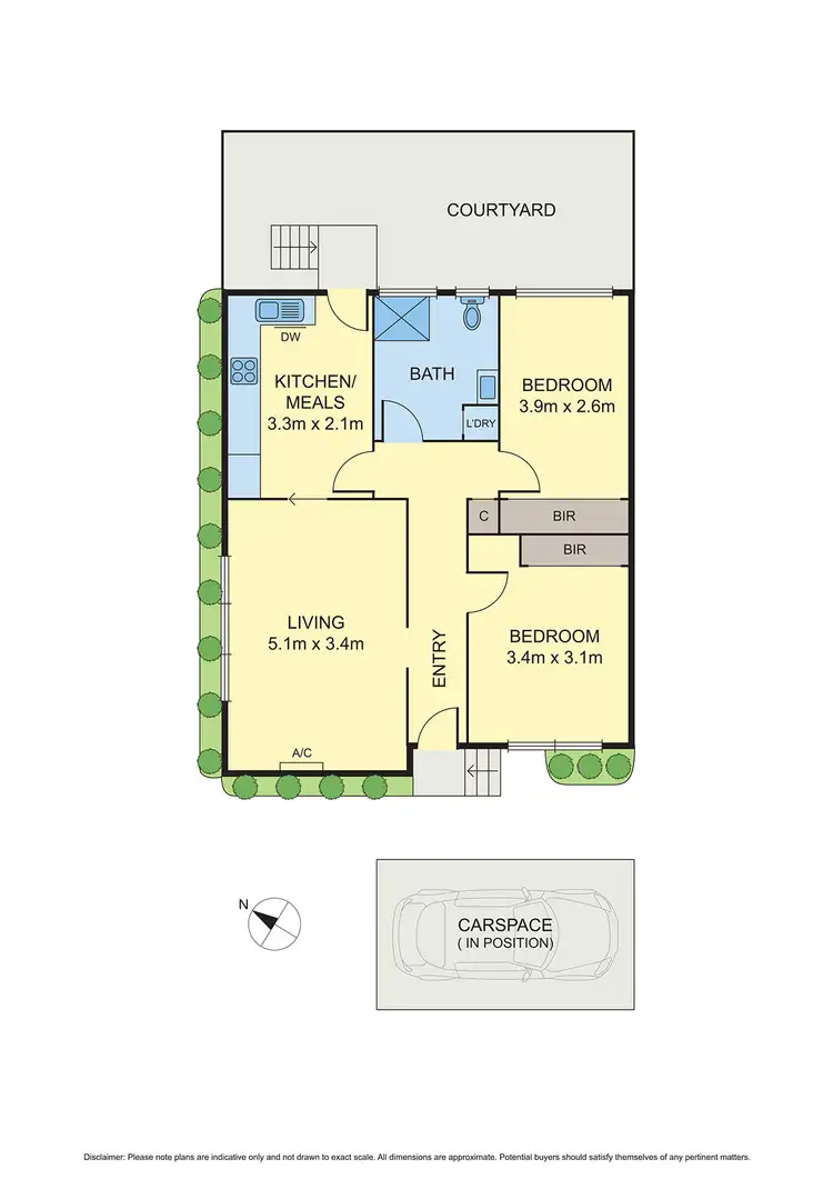 Floorplan of Homely unit listing, 1/24 Pell Street, Bentleigh East VIC 3165