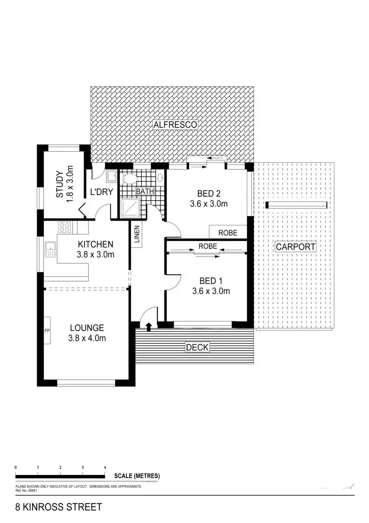 Floorplan of Homely house listing, 8 Kinross Street, Long Gully VIC 3550