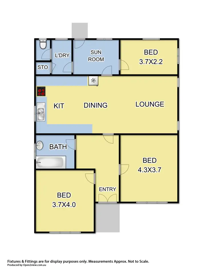 Floorplan of Homely house listing, 28 Francis Street, Yea VIC 3717