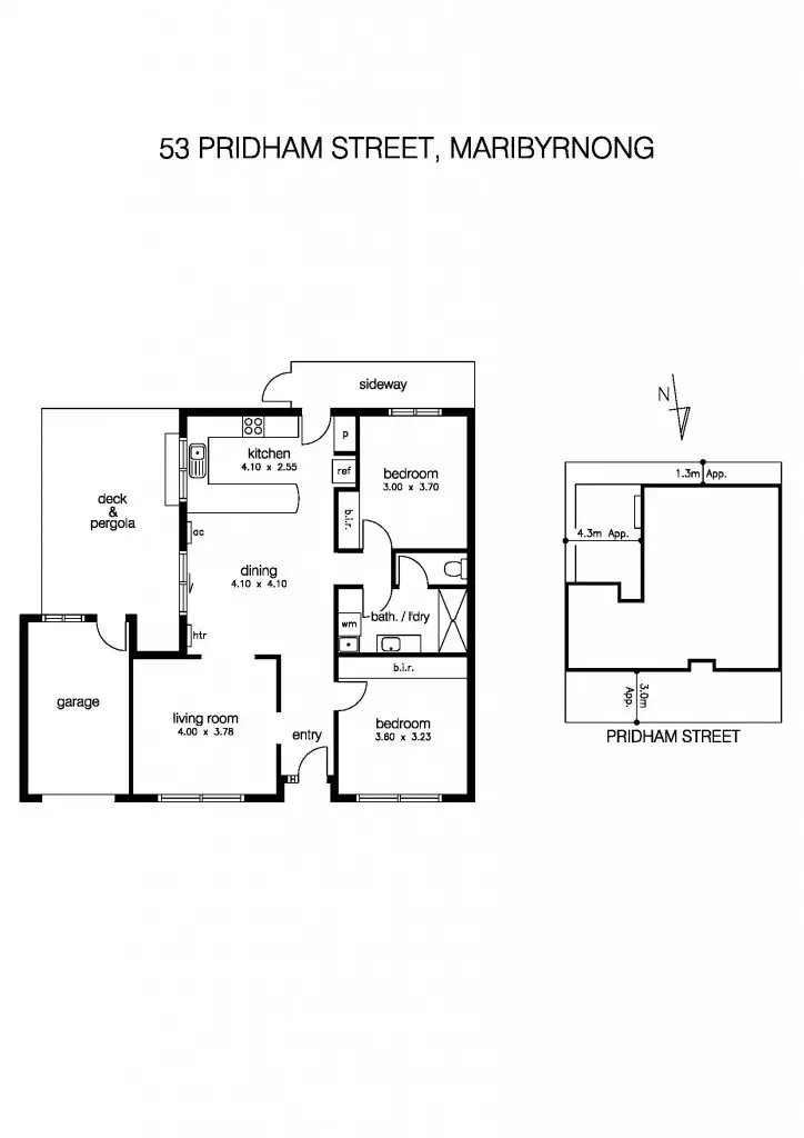 Floorplan of Homely house listing, 53 Pridham Street, Maribyrnong VIC 3032