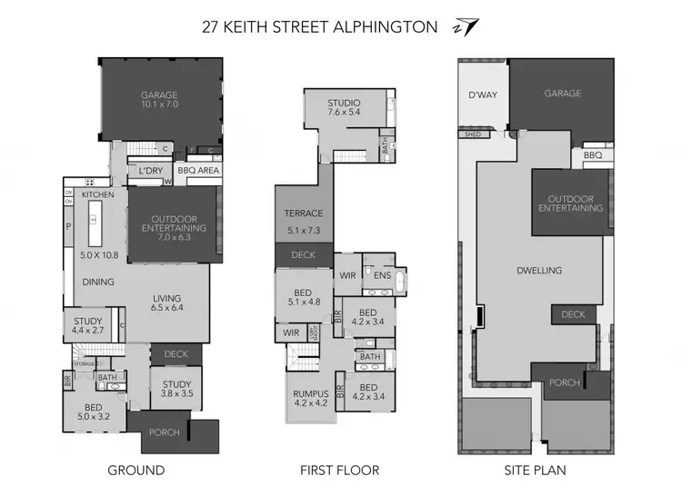 Floorplan of Homely house listing, 27 Keith Street, Alphington VIC 3078