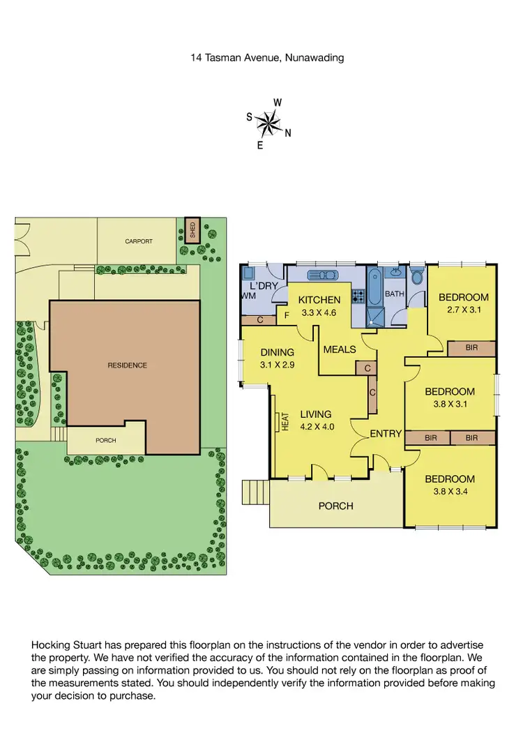 Floorplan of Homely house listing, 14 Tasman Avenue, Nunawading VIC 3131