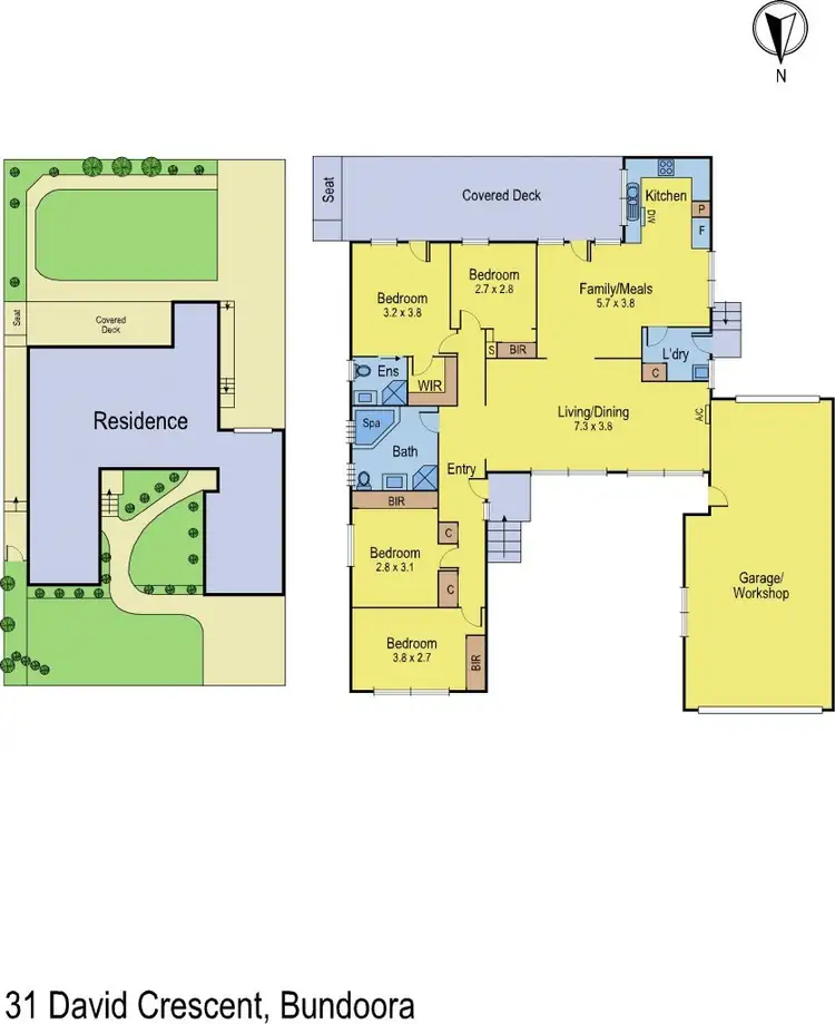 Floorplan of Homely house listing, 31 David Crescent, Bundoora VIC 3083