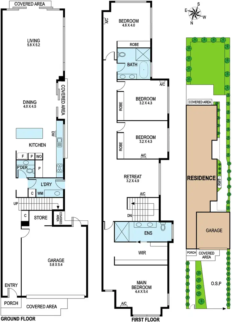 Floorplan of Homely townhouse listing, 12A Schofield Street, Moorabbin VIC 3189