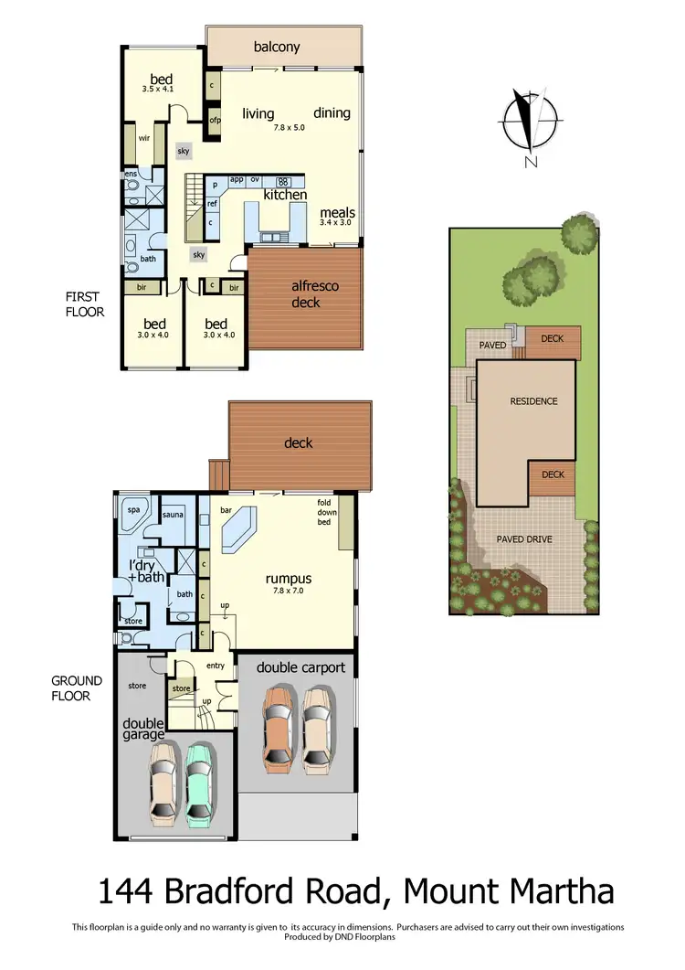 Floorplan of Homely house listing, 144 Bradford, Mount Martha VIC 3934