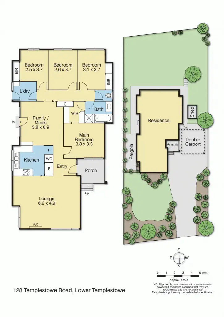 Floorplan of Homely house listing, 128 Templestowe Road, Templestowe Lower VIC 3107