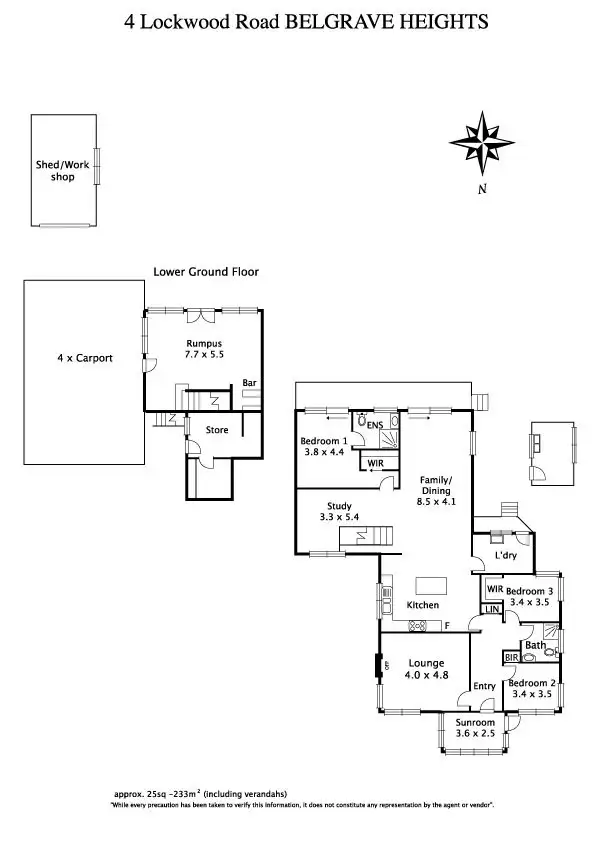 Floorplan of Homely house listing, 4 Lockwood Road, Belgrave Heights VIC 3160