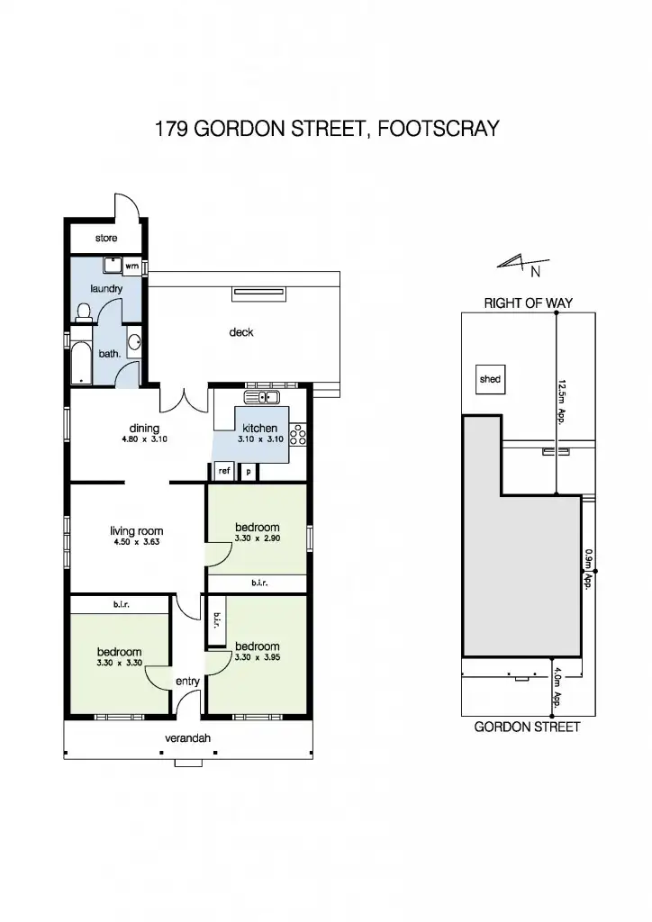 Floorplan of Homely house listing, 179 Gordon Street, Footscray VIC 3011
